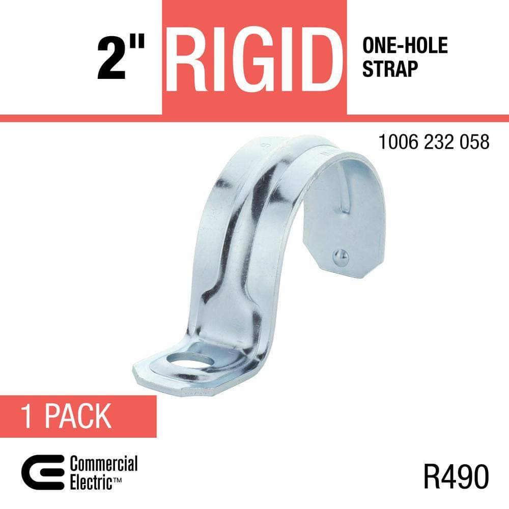 Commercial Electric 2 in. Rigid Metal Conduit (RMC) 1-Hole Strap (4)