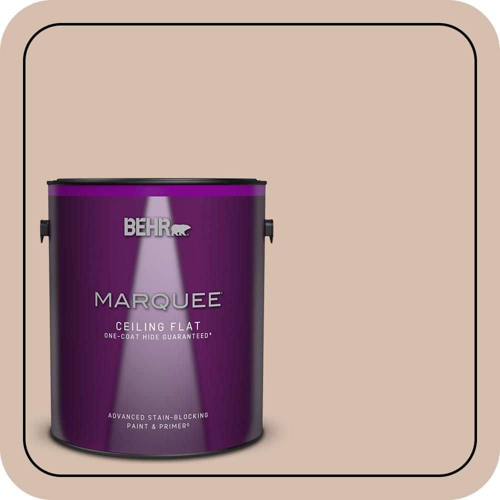 BEHR MARQUEE 1 gal. #MQ2-36 Elusive Dawn One-Coat Hide Ceiling Flat Interior Paint & Primer