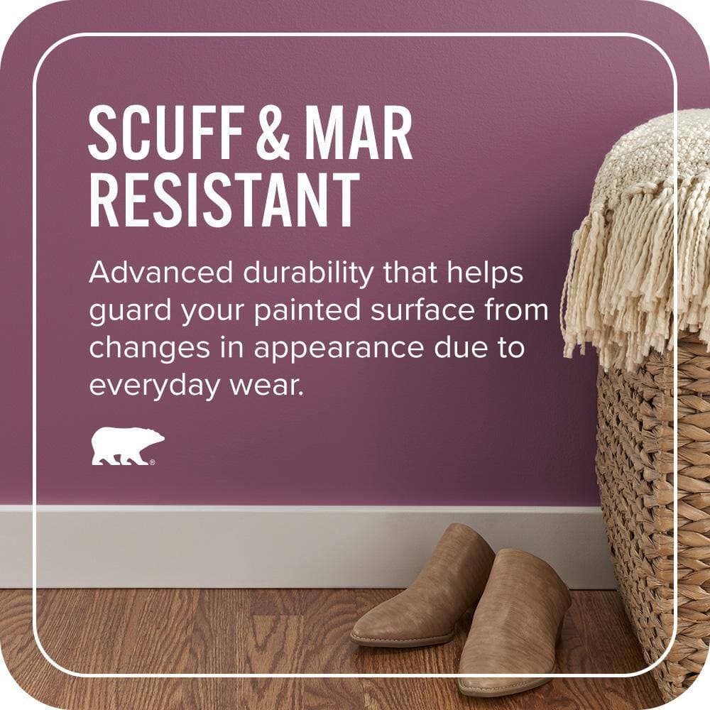 BEHR PREMIUM PLUS #M120-7 Raspberry Crush Enamel Interior Stain-Blocking Paint and Primer (4)