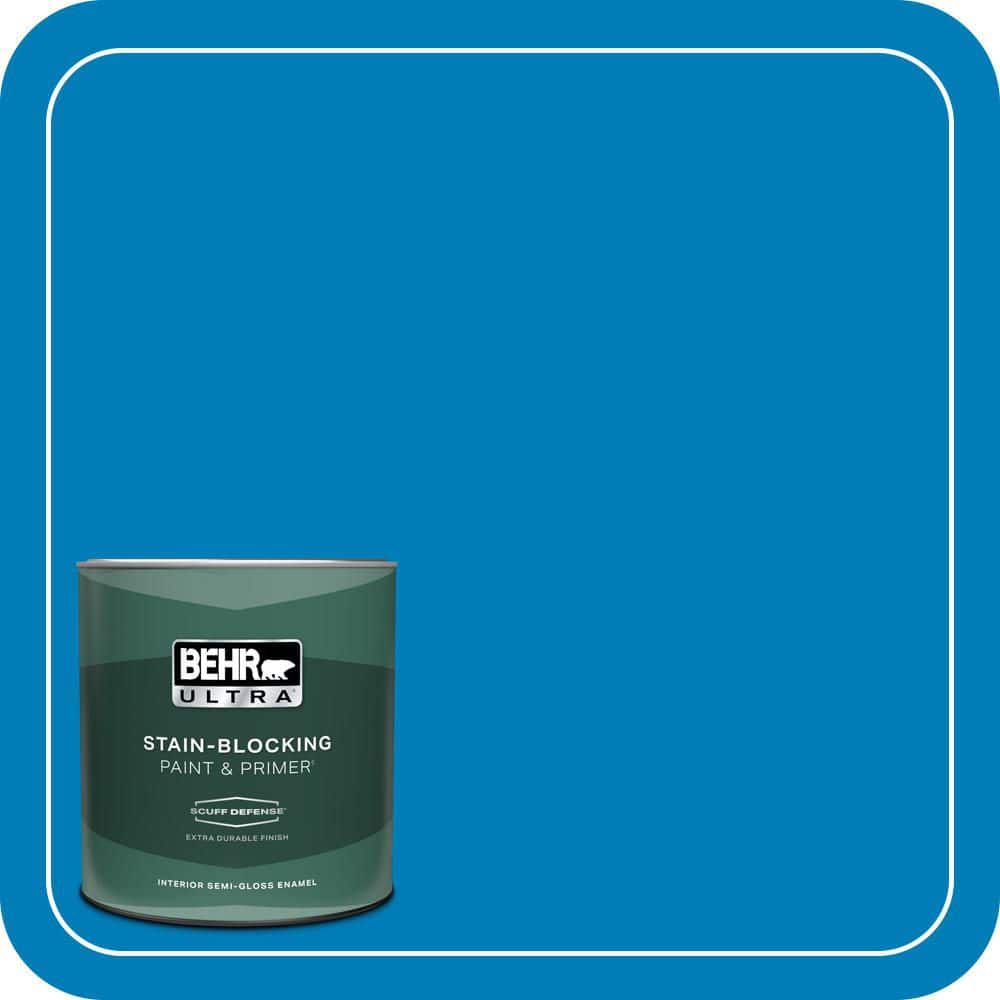BEHR ULTRA 1 qt. #S-G-550 Artesian Water Extra Durable Semi-Gloss Enamel Interior Paint & Primer