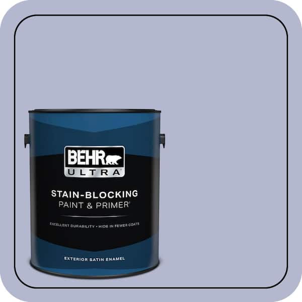 BEHR ULTRA 1 gal. #620C-3 Purple Surf Satin Enamel Exterior Paint & Primer (2)