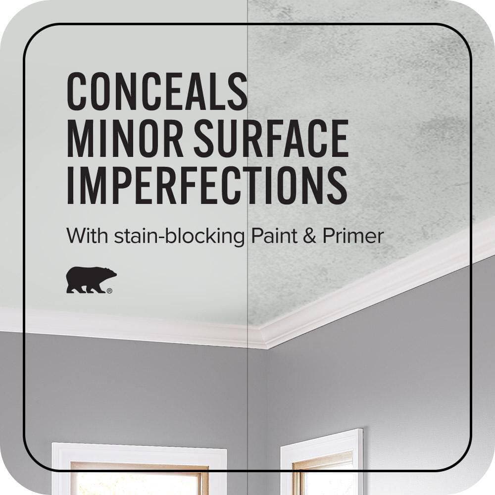 BEHR ULTRA 1 gal. #PPU26-11 Platinum Ceiling Flat Interior Paint and Primer (4)