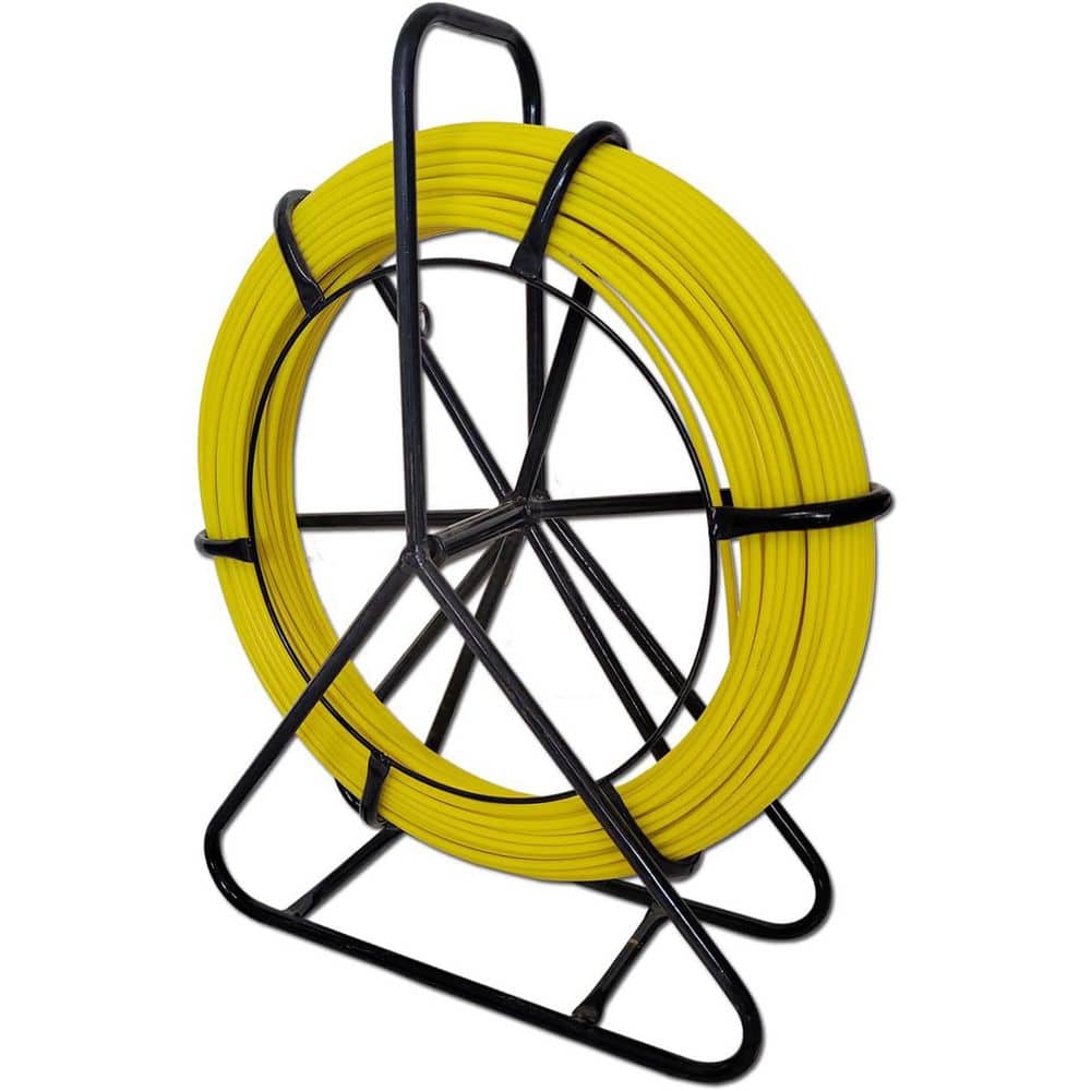YICHUHAOXI 656 ft. Fiberglass Fish Tape Electrical Wire Puller with Steel Reel Stand for Telecom and Utility Installations (1)