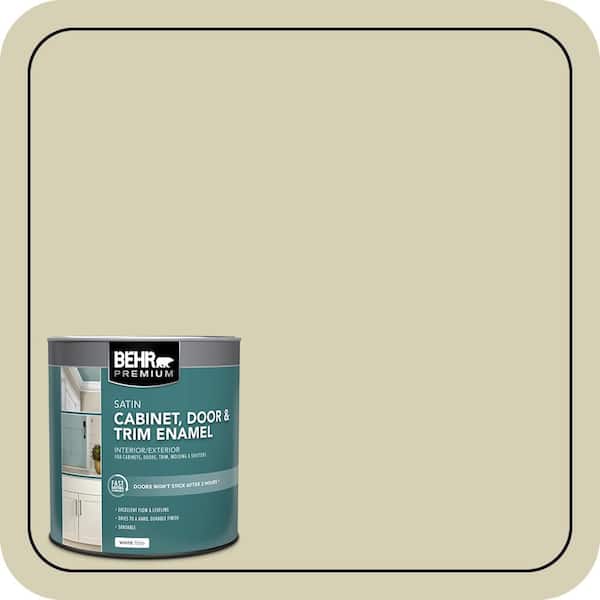 BEHR PREMIUM 1 qt. #S350-2 Windmill Satin Enamel Interior/Exterior Cabinet, Door & Trim Paint (2)