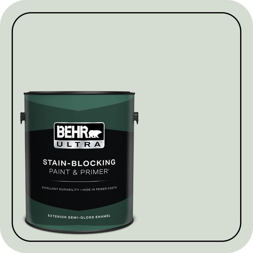 BEHR ULTRA 1 gal. #N400-1 Mountain Morn Semi-Gloss Enamel Exterior Paint & Primer