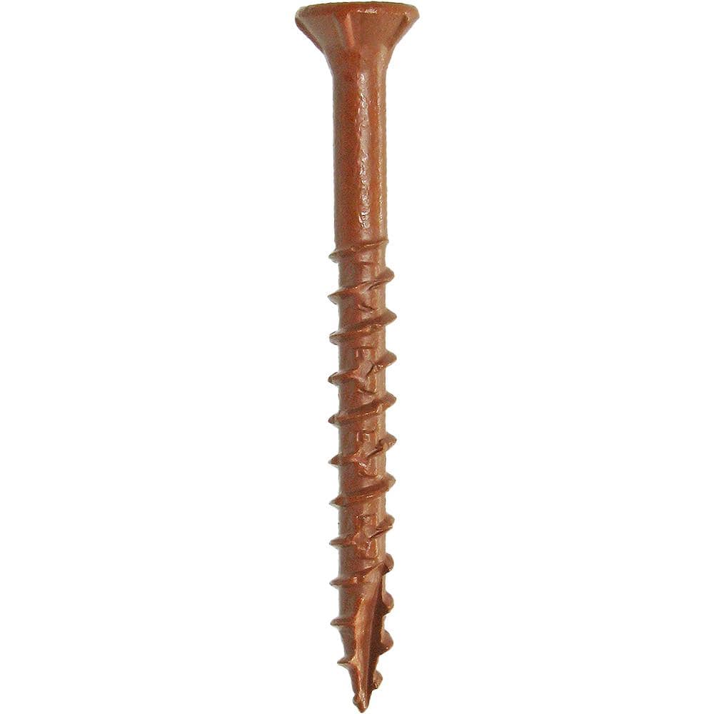 DECKMATE #9 x 2 in. Red Exterior Coated Star Drive Bugle Head Coarse Thread Wood Deck Screw 1 lb.