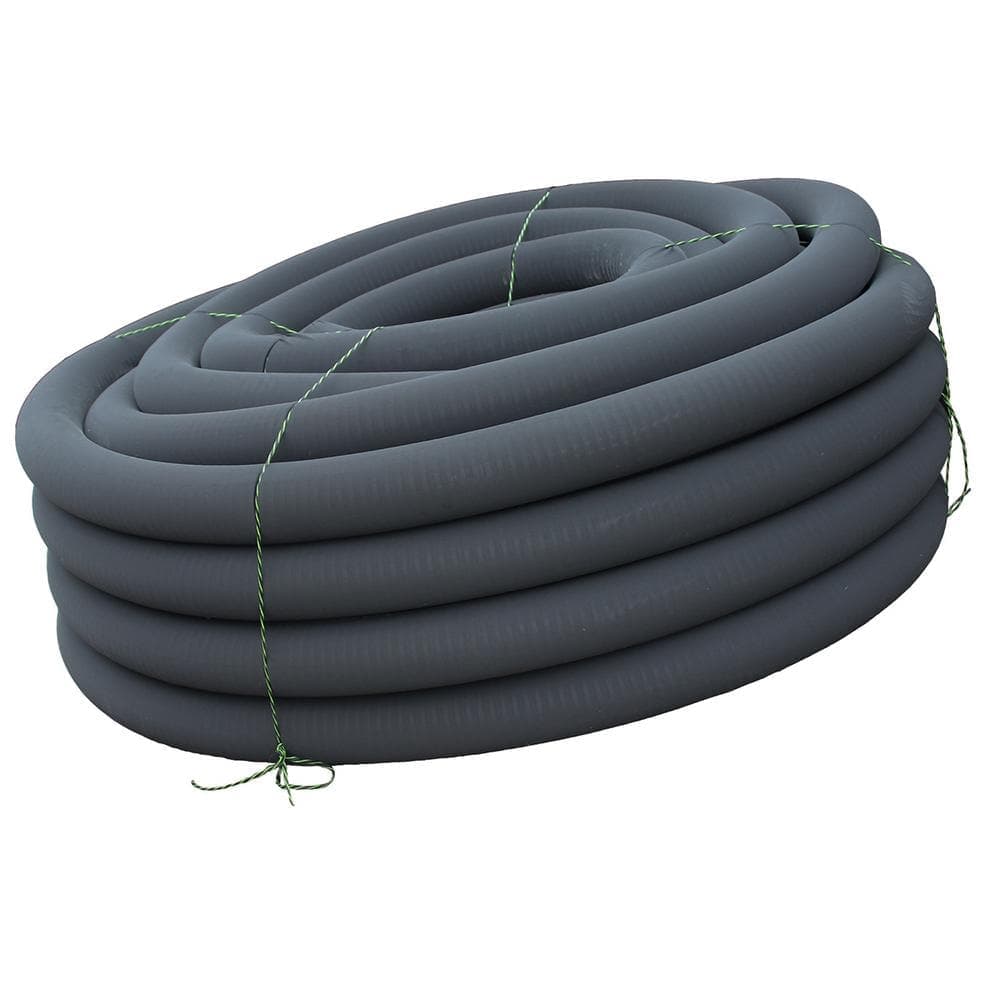 Advanced Drainage Systems 4 in. Singlewall Perforated Drain Pipe with Filter Sock