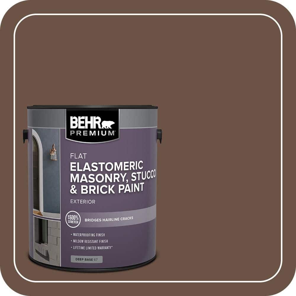 BEHR PREMIUM 1 gal. #N190-7 Moose Trail Elastomeric Masonry, Stucco and Brick Exterior Paint (1)