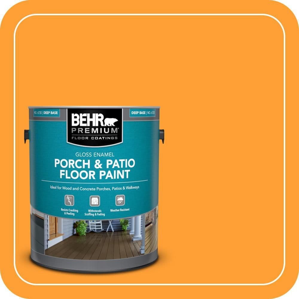 BEHR PREMIUM 1 gal. #P250-7 Blazing Bonfire Gloss Enamel Interior/Exterior Porch and Patio Floor Paint