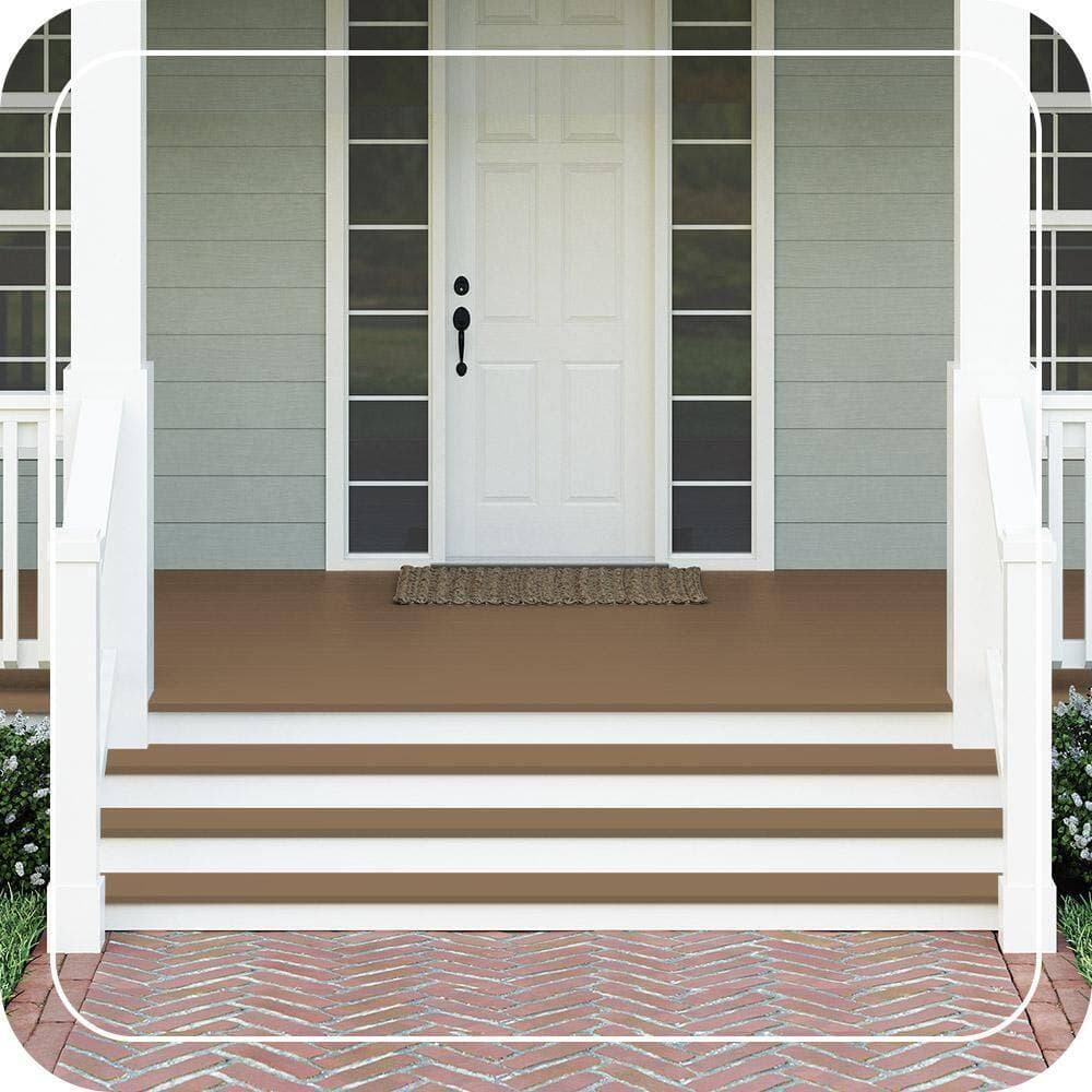 BEHR PREMIUM #N270-7 Textured Low-Lustre Enamel Interior/Exterior Porch and Patio Anti-Slip Floor Paint (2)