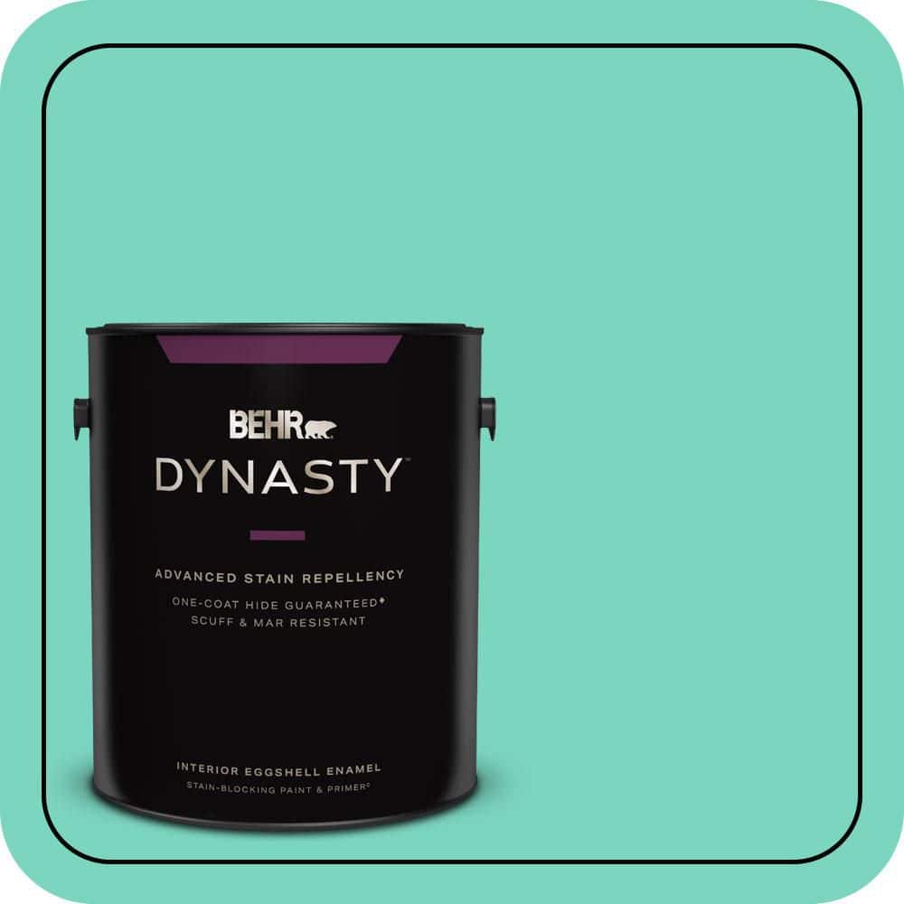 BEHR DYNASTY 1 gal. #P430-3 Green Parakeet Eggshell Enamel Interior Stain-Blocking Paint & Primer