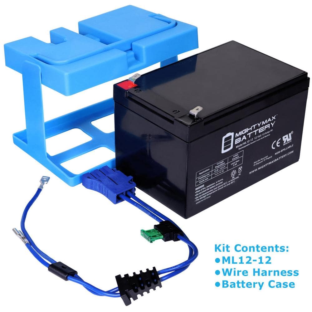 MIGHTY MAX BATTERY 12V 12Ah Replacement Battery Compatible with Motion Trendz Action Wheels Mega Tredz Yamaha Raptor 660 Powered Ride On (2)