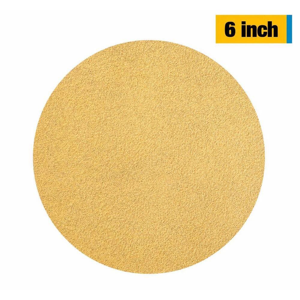 LAIFUCAM 6 in. PSA Sanding Discs with Adhesive Back, 80 Grit, Aluminum Oxide, Self Stick, Automotive, 100 -pieces Pack (2)