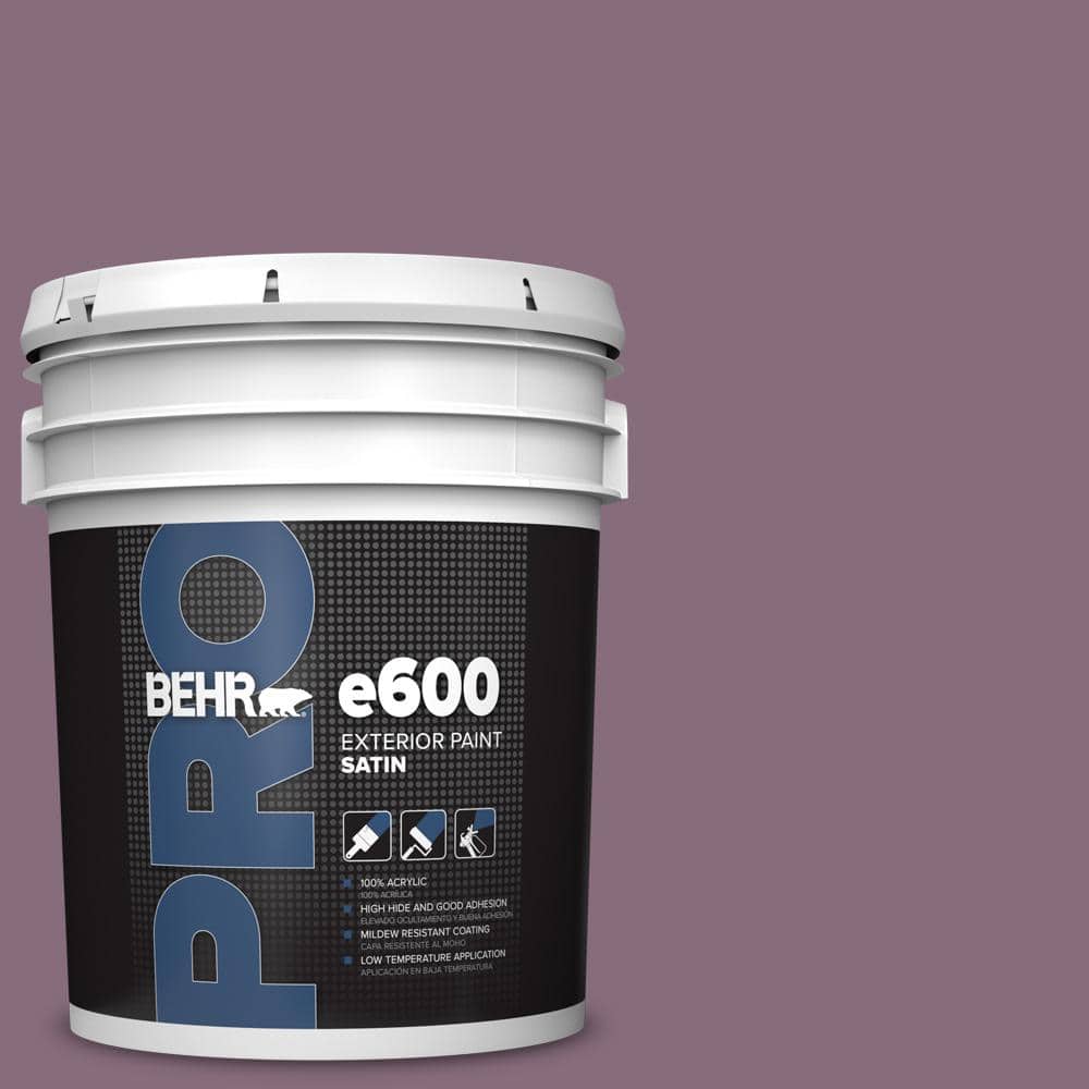 BEHR PRO 5 gal. #S110-6 Plum Royale Satin Exterior Paint