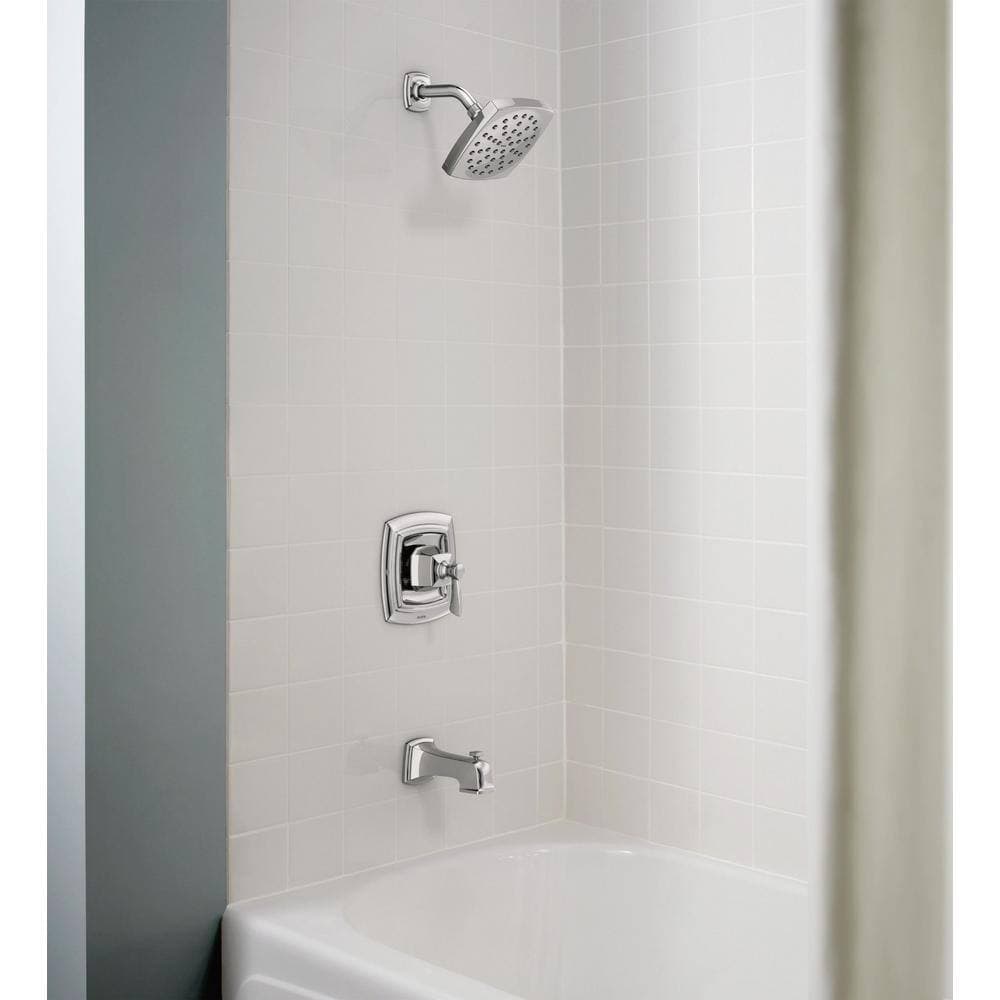 MOEN Conway Single Handle 1-Spray Tub and Shower Faucet 1.75 GPM in. Chrome (Valve Included) (2)