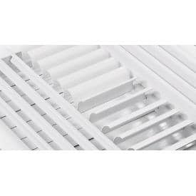 Everbilt 10 in. x 10 in. 4-Way Steel Adjustable Curved Blade Wall/Ceiling Register in White (2)