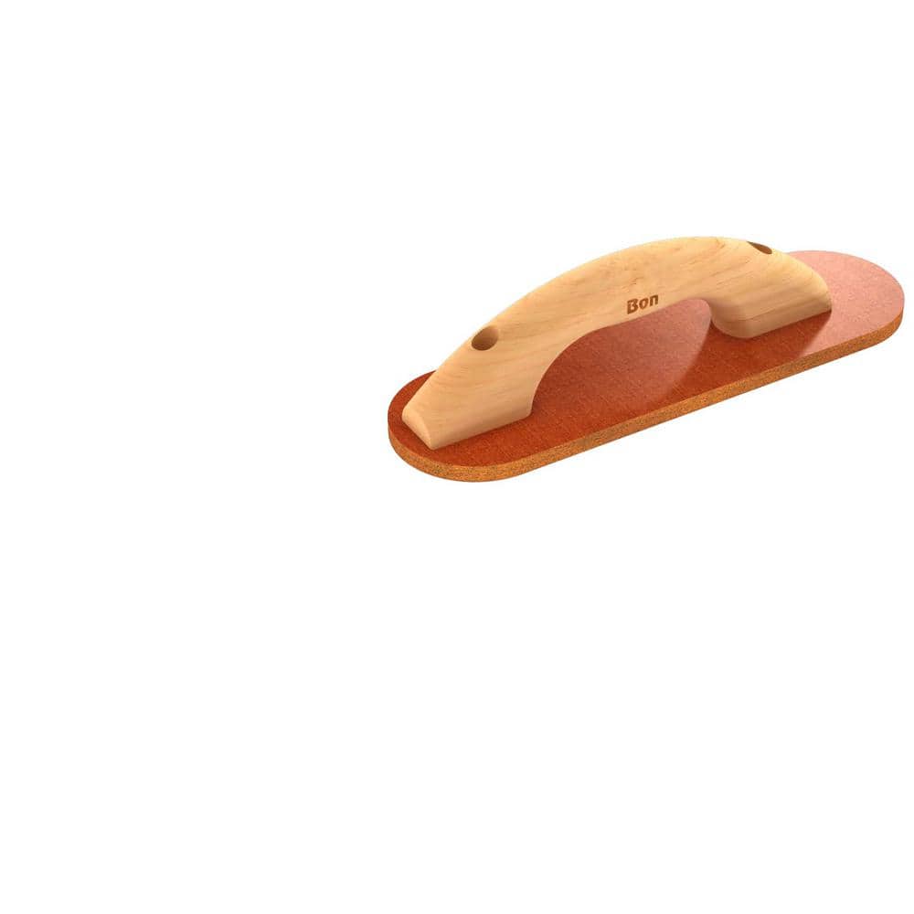 Bon Tool 12 in. x 3-1/2 in. Round End Laminated Canvas-Resin Float with Wood Handle