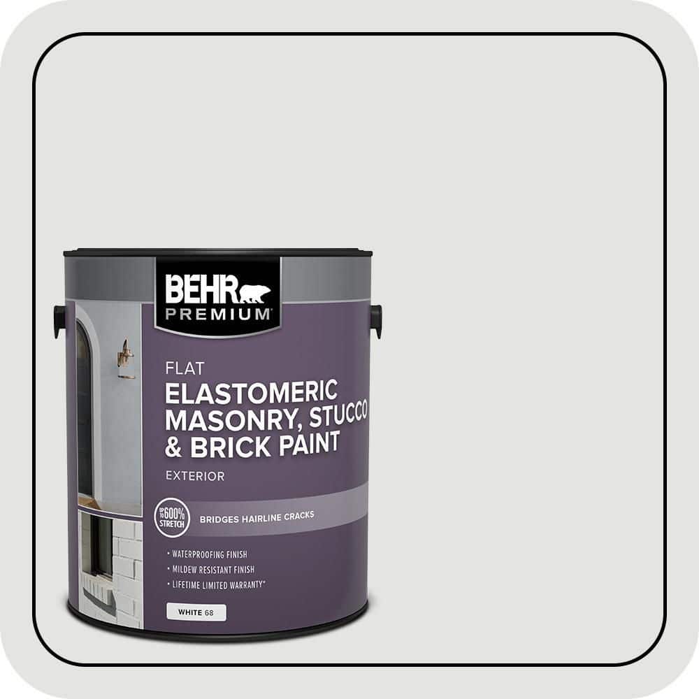 BEHR PREMIUM 1 gal. #BL-W12 Canyon Wind Elastomeric Masonry, Stucco and Brick Exterior Paint (1)
