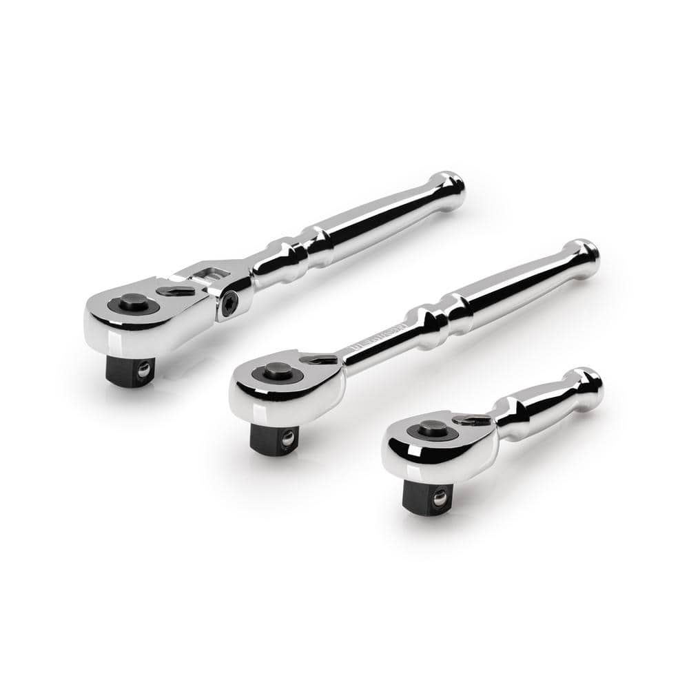 TEKTON 3/8 in. Drive Quick-Release Small Body Ratchet Set (3-Piece) (1)