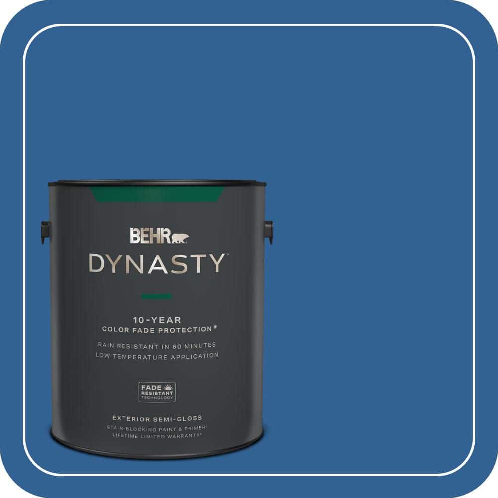 BEHR DYNASTY 1 gal. #S-G-580 Running Water Semi-Gloss Exterior Stain-Blocking Paint & Primer