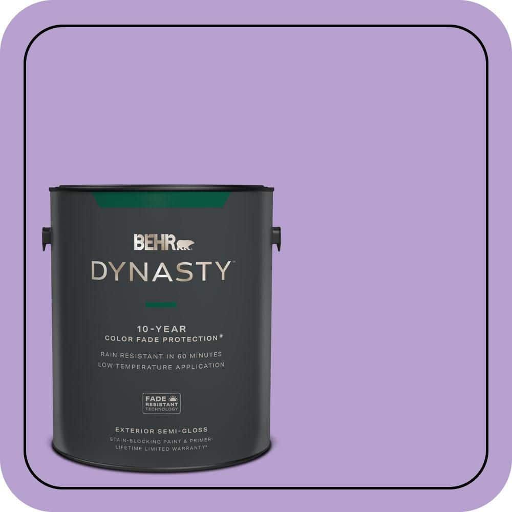 BEHR DYNASTY 1 gal. #P570-3 Flower Girl Semi-Gloss Enamel Exterior Stain-Blocking Paint & Primer