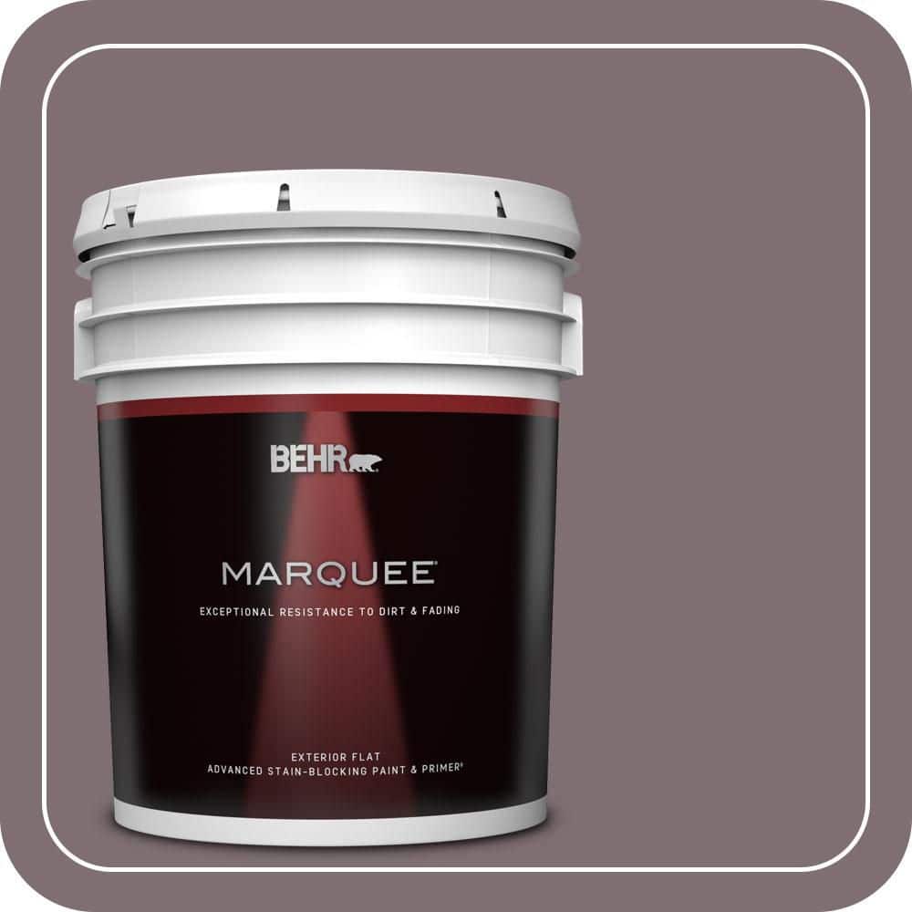 BEHR MARQUEE 5 gal. #N110-5 Royal Raisin Flat Exterior Paint & Primer