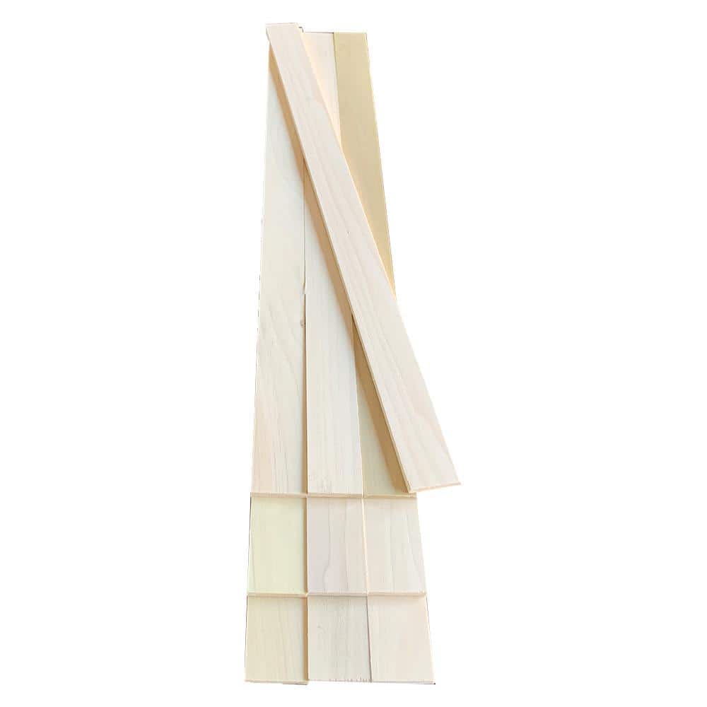 Swaner Hardwood 1/4 in. x 1.5 in. x 4 ft. Poplar S4S Hardwood Hobby Board (10-Pack) (1)