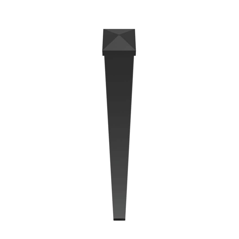 Veranda Aluminum Rail 45 in. Blank Fascia Mount Post MB