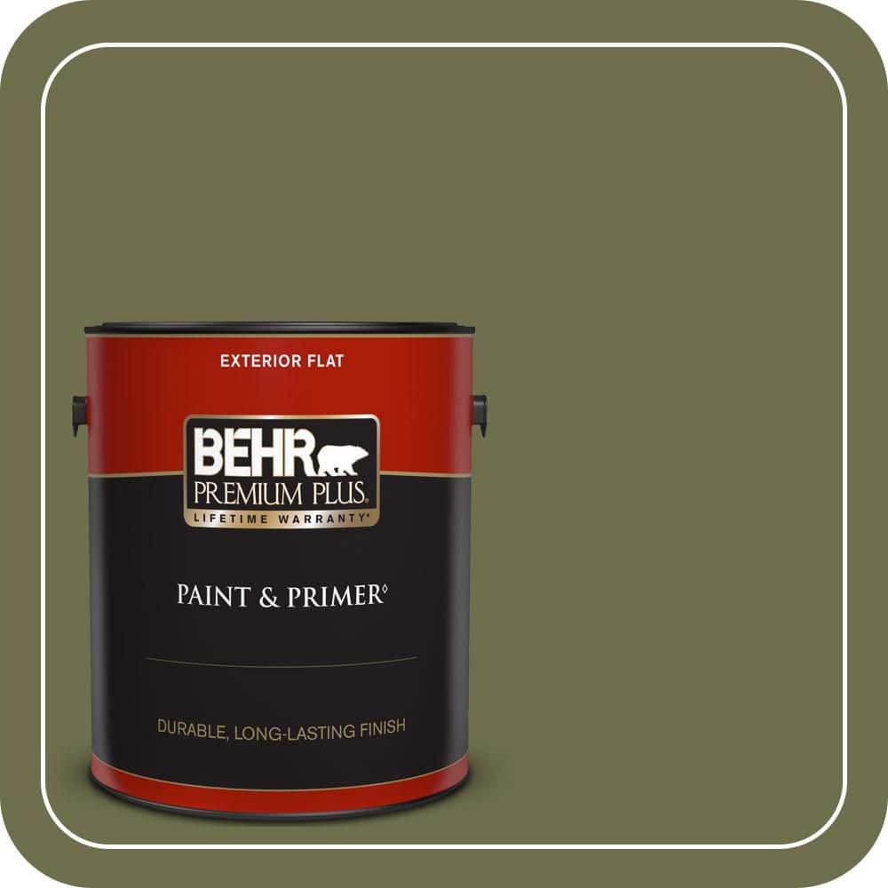 BEHR PREMIUM PLUS 1 gal. #S370-7 Outdoor Oasis Flat Exterior Paint & Primer