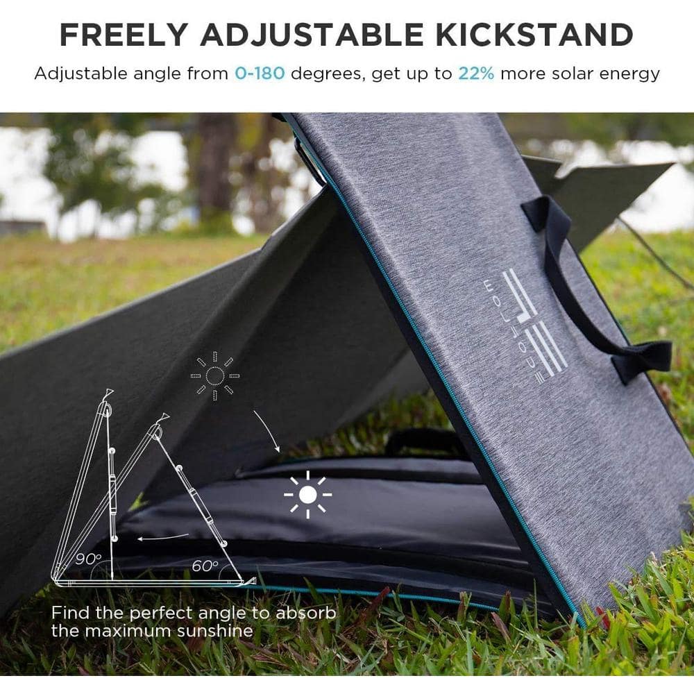 EcoFlow Portable Solar Panel, Foldable Solar Charger Chainable for Power Station /Generator, Waterproof for Outdoors (3)