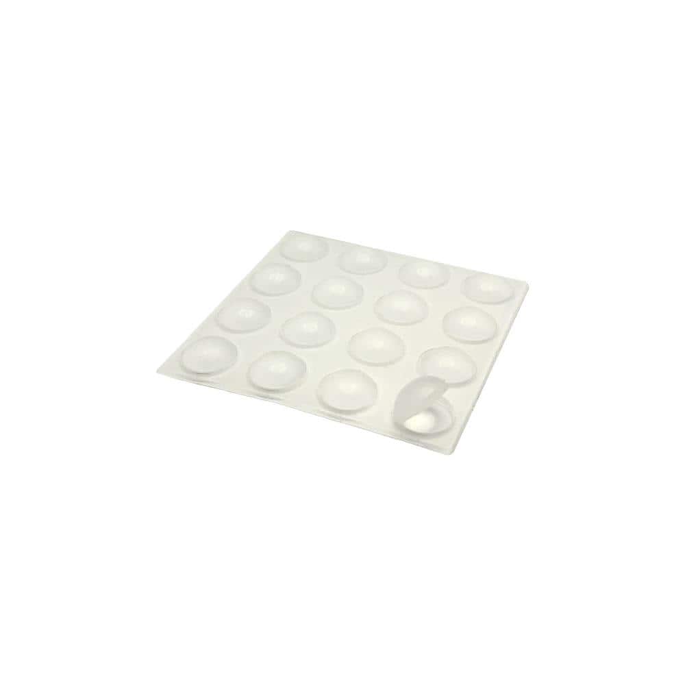 Everbilt 3/8 in. Clear Self-Adhesive Round Bumper (200-Pack) (4)