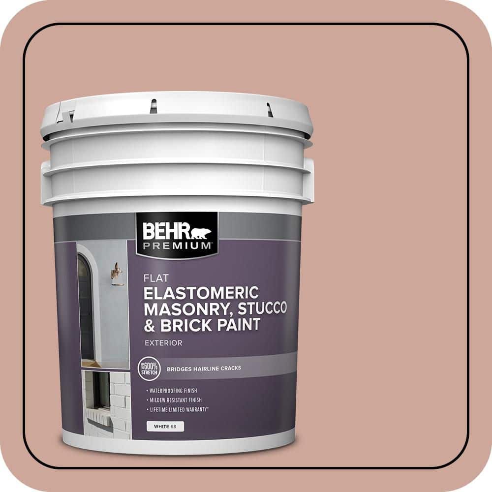 BEHR PREMIUM 5 gal. #MS-03 Ocean Coral Elastomeric Masonry, Stucco and Brick Exterior Paint (1)