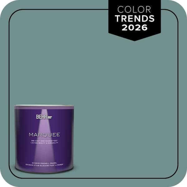 BEHR MARQUEE 1 qt. #PPU12-03 Dragonfly One-Coat Hide Eggshell Enamel Interior Paint & Primer (2)