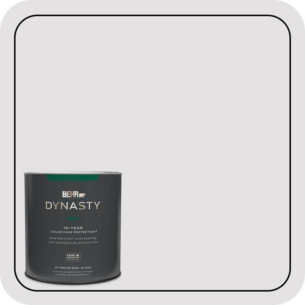 BEHR DYNASTY 1 qt. #PR-W02 Early Crocus Semi-Gloss Exterior Stain-Blocking Paint & Primer