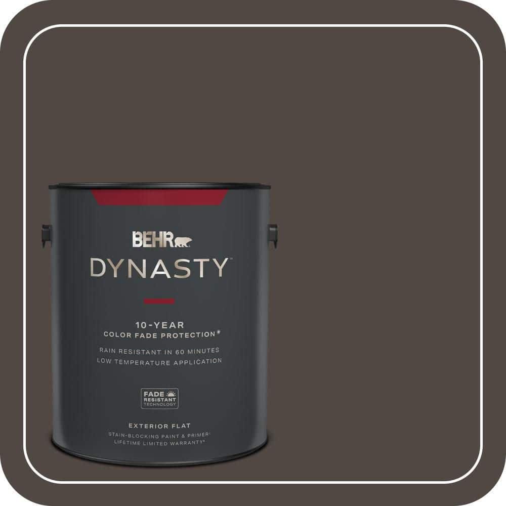 BEHR DYNASTY 1 gal. #T12-13 Tribal Drum Flat Exterior Stain-Blocking Paint & Primer