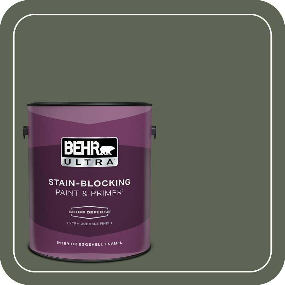 BEHR ULTRA 1 gal. #N390-7 Cypress Vine Extra Durable Eggshell Enamel Interior Paint & Primer (1)