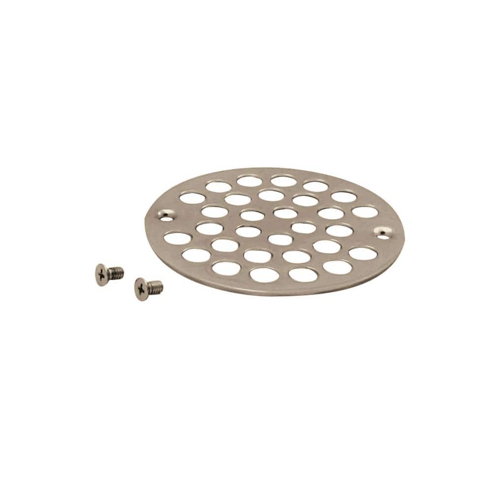 Westbrass 4 in. O.D. Sold Brass Shower Strainer Cover