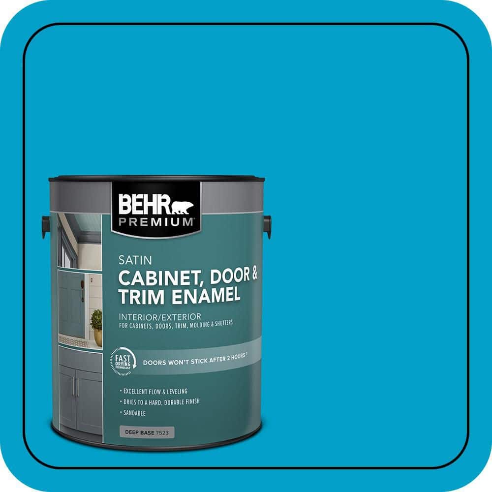 BEHR PREMIUM 1 gal. #P490-5 Yucatan Satin Enamel Interior/Exterior Cabinet, Door & Trim Paint