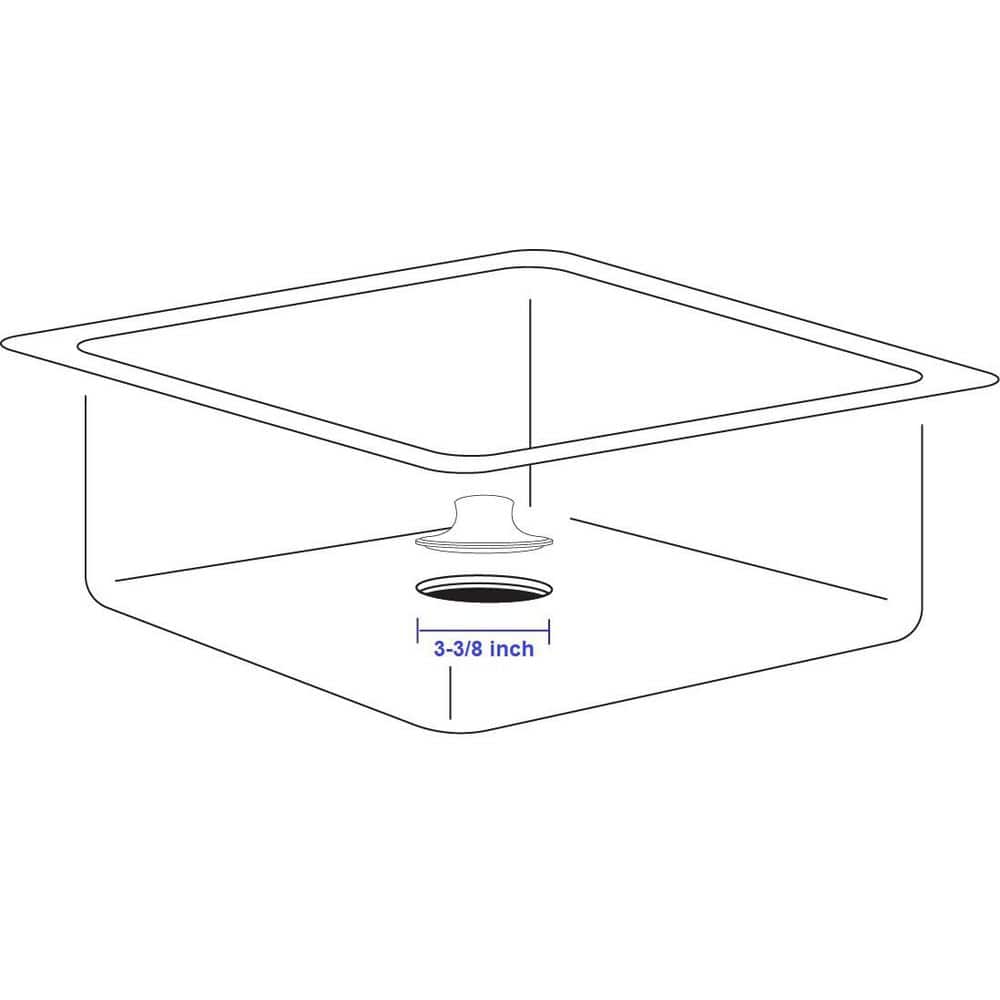 Everbilt 3-3/8 in. Garbage Disposal Replacement Stopper in Black (3)