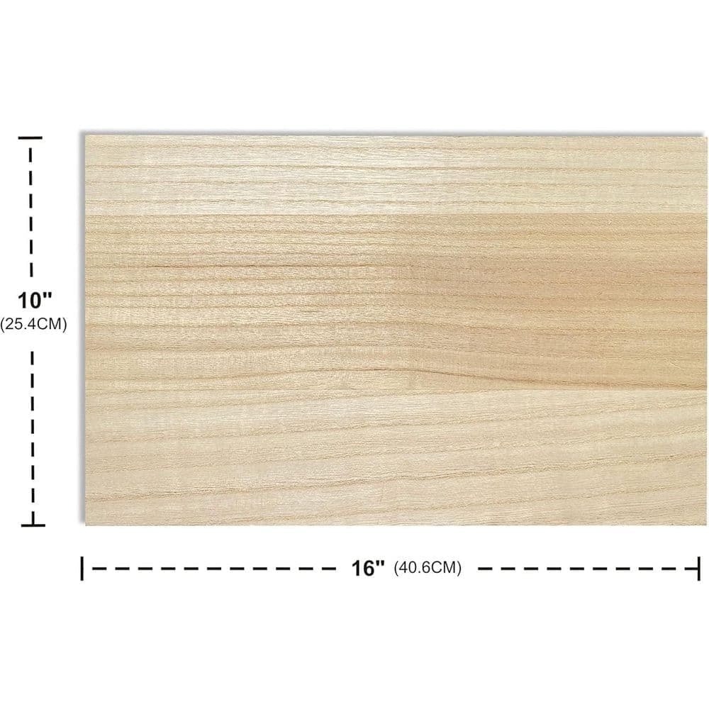 Unbranded 0.25 in. T x 16 in. W x 0.83 ft. L Natural Square Edge Whitewood Boards Common Softwood Boards (4-Pack) (3)