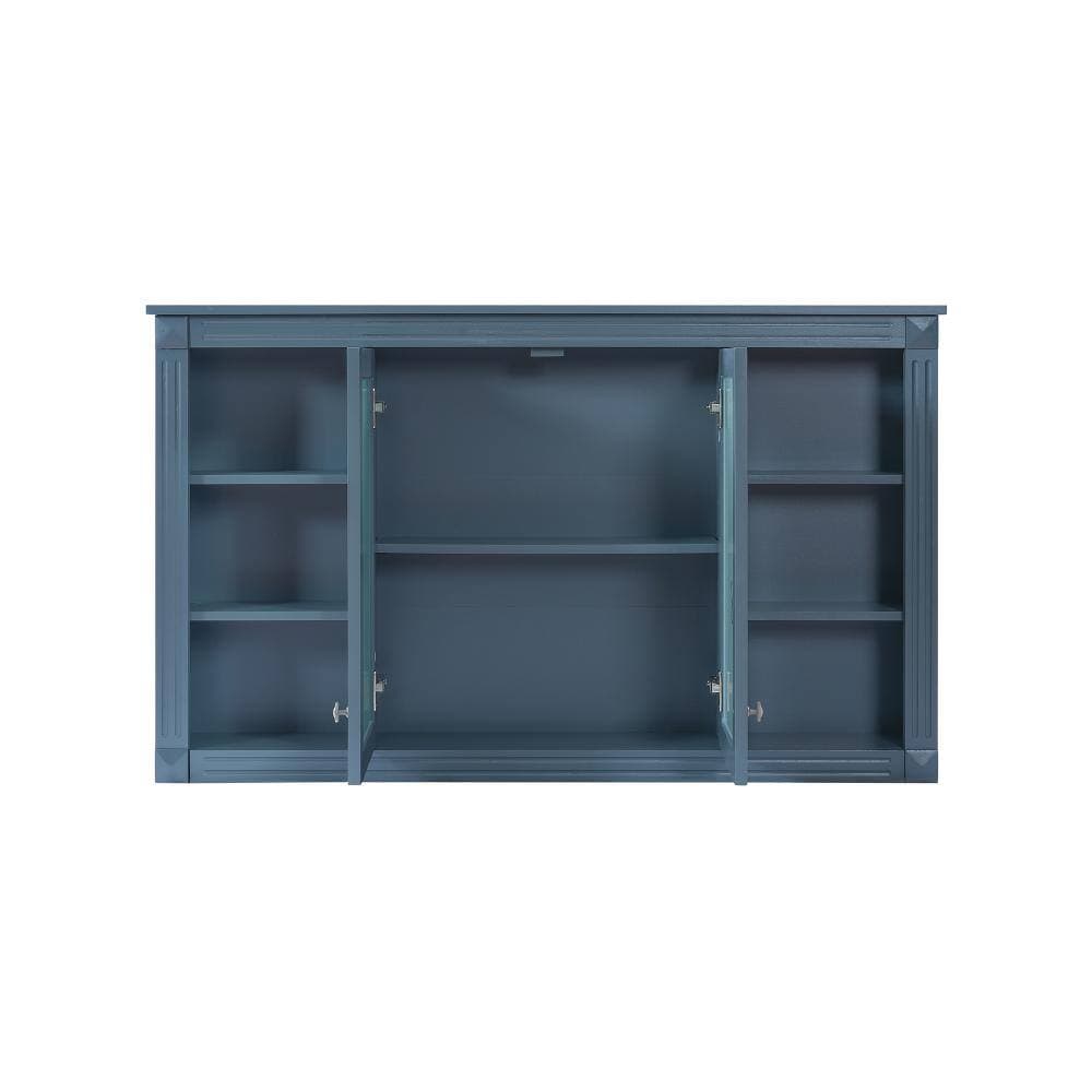 Staykiwi 47.64 in. W x 28.74 in. H Blue Rectangular MDF Medicine Cabinet with Mirror (2)