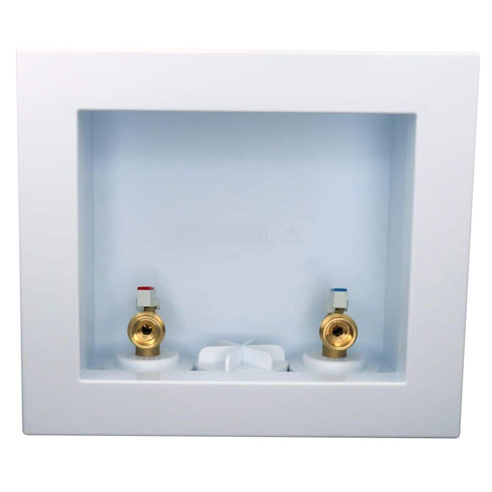 Everbilt 1/2 in. Brass PEX-B Barb x 3/4 in. Male Hose Thread Washing Machine Outlet Box (1)