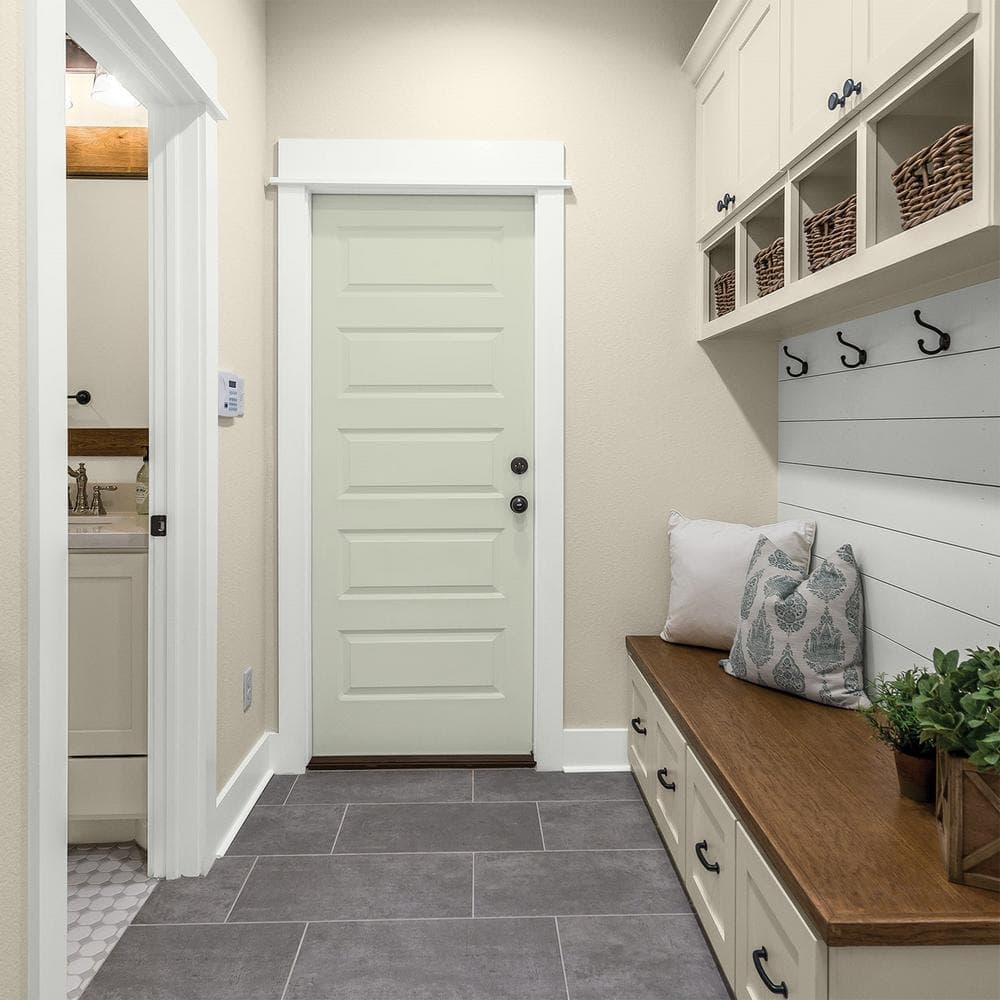 Glidden Premium 1 qt. PPG1125-2 White Sage Semi-Gloss Interior Latex Paint (4)