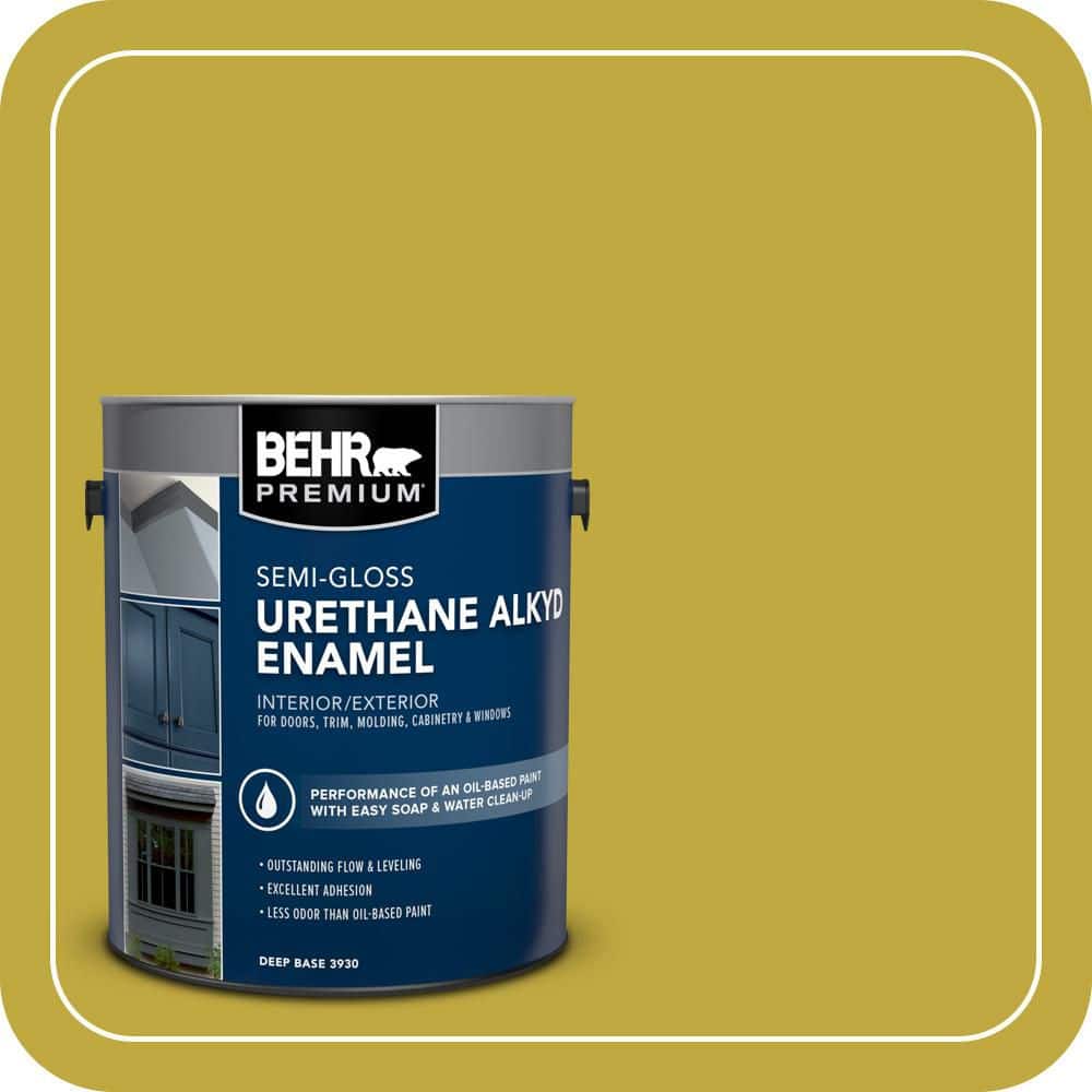 BEHR PREMIUM 1 gal. #P330-6 Margarita Urethane Alkyd Semi-Gloss Enamel Interior/Exterior Paint (1)