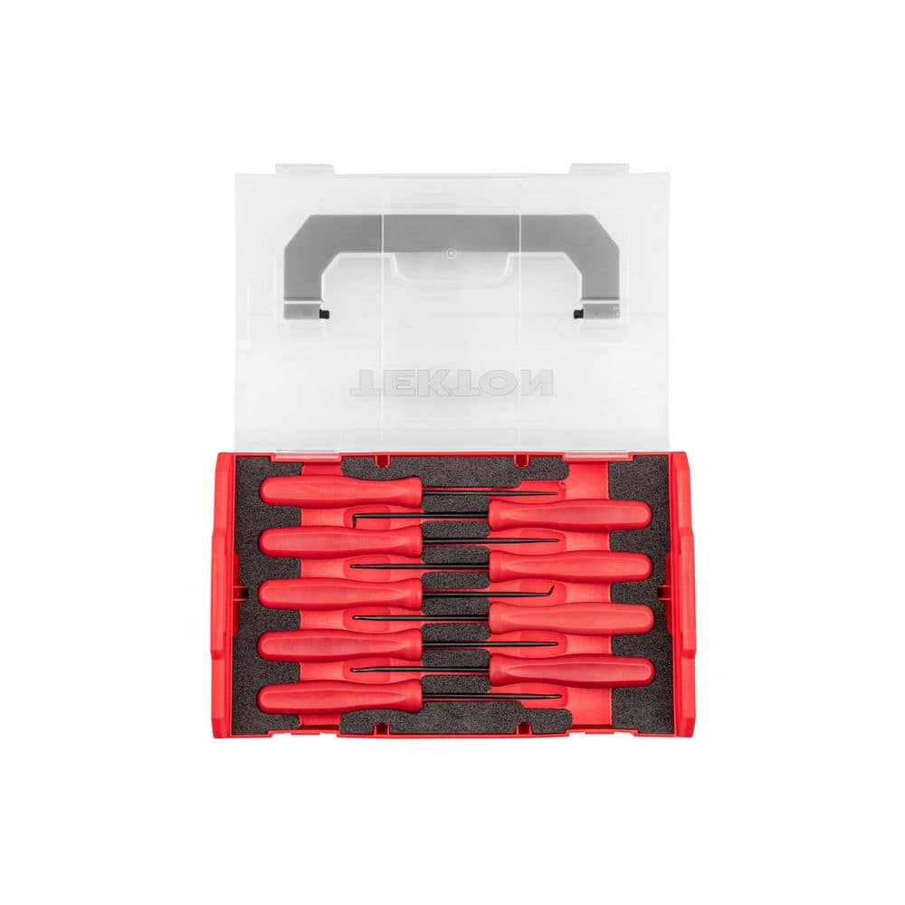 TEKTON Pointed Pick and Hook Set with Mini Stacking Tool Box (9-Piece) (1)