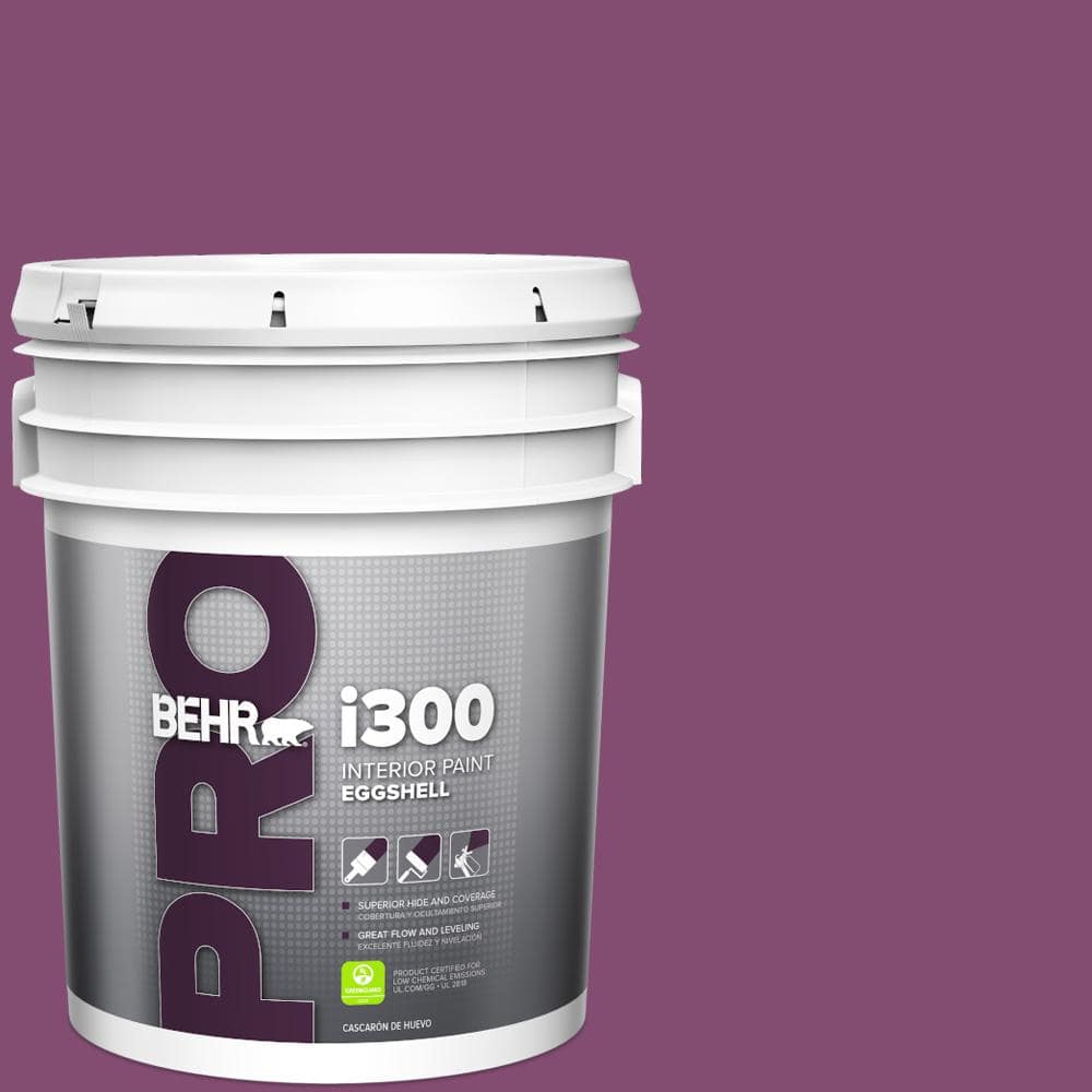 BEHR PRO 5 gal. #680B-7 Sugar Plum Eggshell Interior Paint