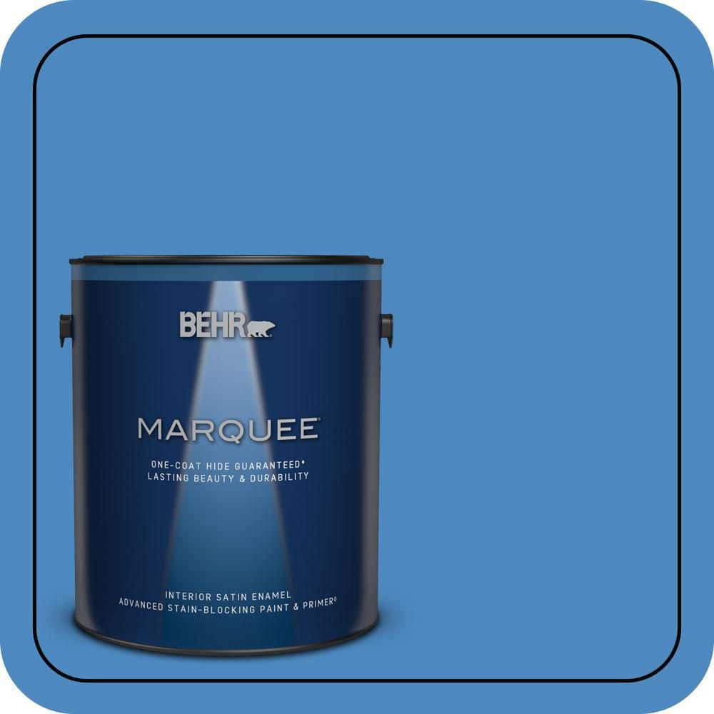 BEHR MARQUEE 1 gal. #P520-5 Boat House One-Coat Hide Satin Enamel Interior Paint & Primer (1)