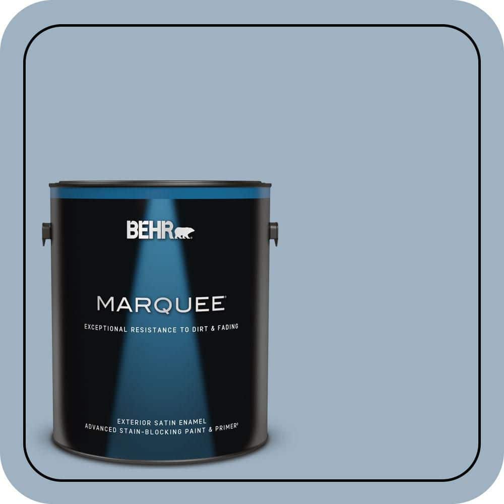 BEHR MARQUEE 1 gal. #S520-3 Perfect Landing Satin Enamel Exterior Paint & Primer