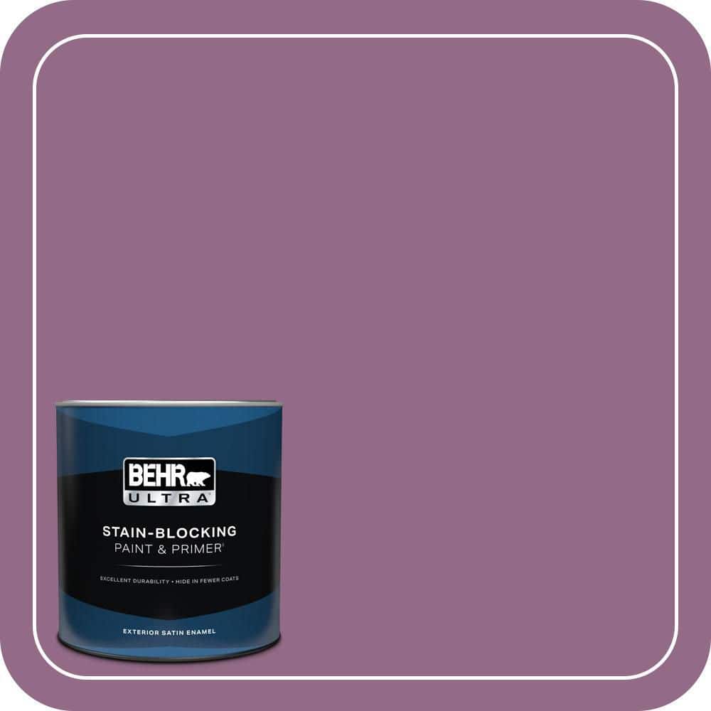 BEHR ULTRA 1 qt. #680D-6 Lantana Satin Enamel Exterior Paint & Primer (1)