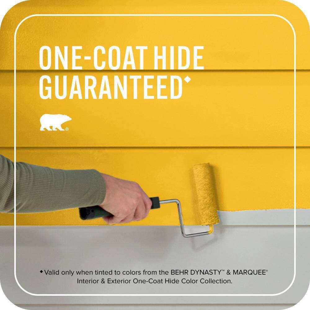 BEHR MARQUEE 1 gal. #P290-7 Laser Lemon Semi-Gloss Enamel Exterior Paint & Primer (3)